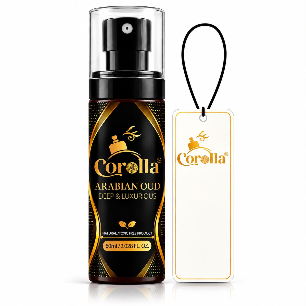 Arabian Oud Luxury Car Perfume Spray with Hanging Card