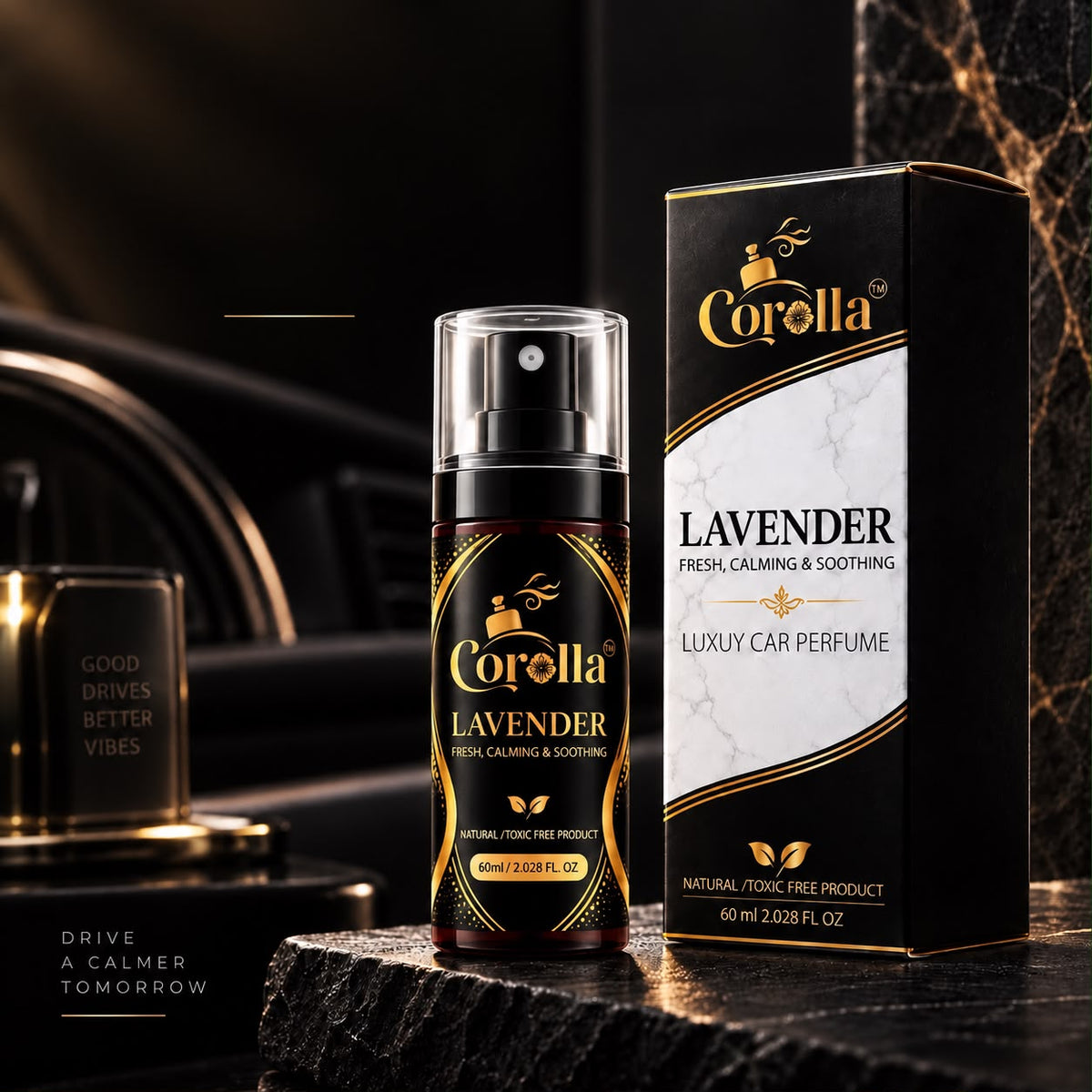 Lavender Luxury Car Perfume Spray | Fresh & Calming