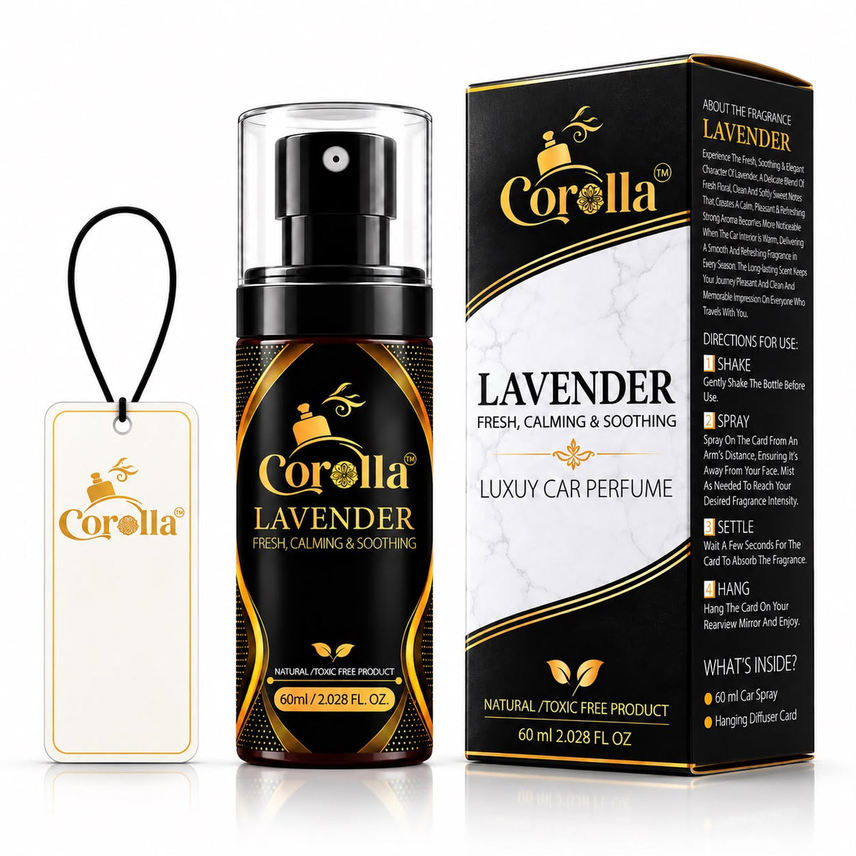Lavender Luxury Car Perfume Spray | Fresh & Calming