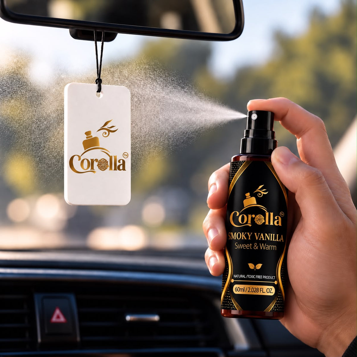 Smoky Vanilla Luxury Car Perfume Spray | Sweet & Warm